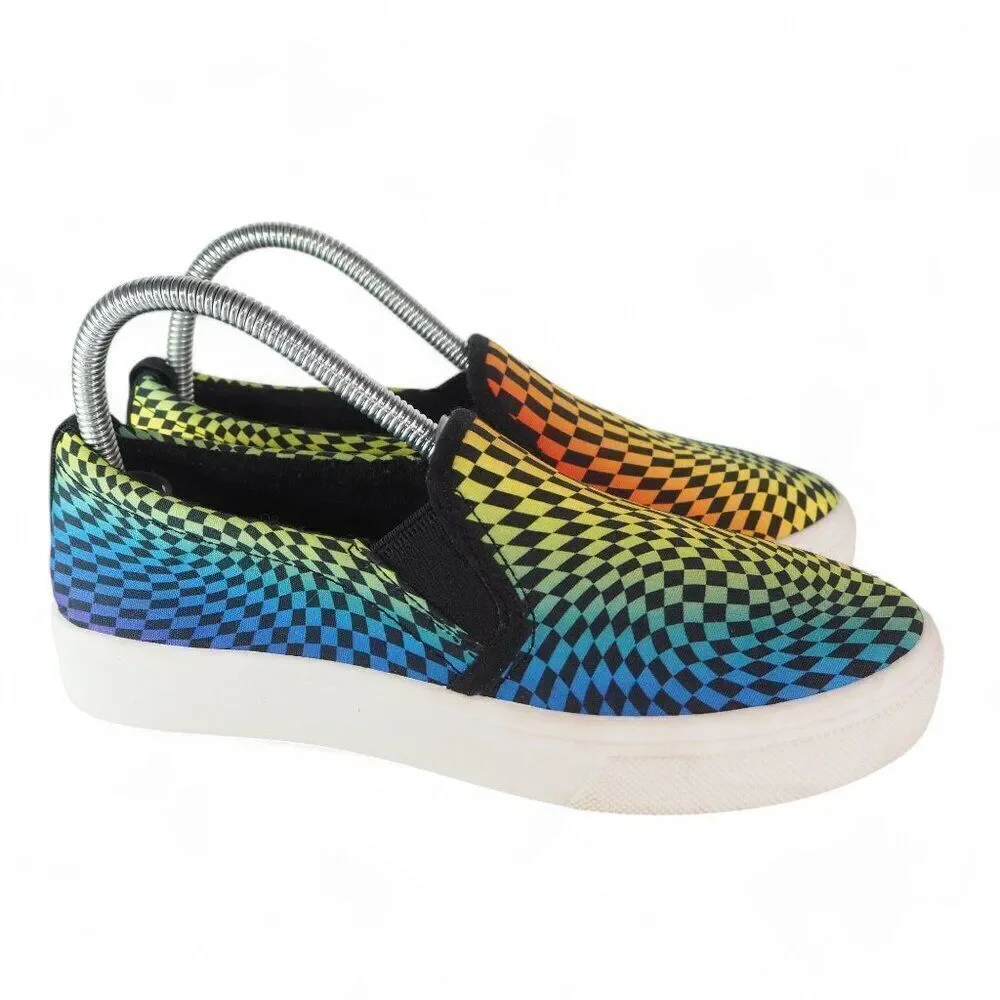 Skechers Poppy Psychedelic Steps Slip-on Sneakers Multicolor 155091 Women's 7‎